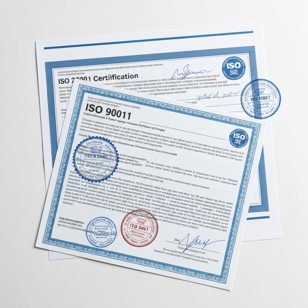 Certyfikaty ISO - dokumentacja compliance